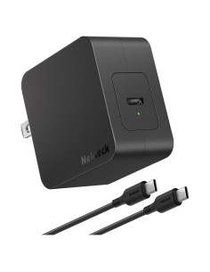 Cargador USB-C Nekteck 60W GaN Carga Rápida PD 3.0 Plegable