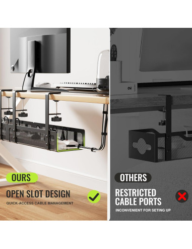 Bandeja de Gestión de Cables Xpatee 2 Paquete 70.1 cm Negro