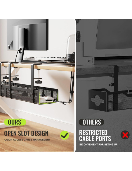 Bandeja de Gestión de Cables Xpatee 2 Paquete 70.1 cm Negro