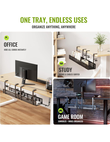 Bandeja de Gestión de Cables Xpatee 2 Paquete 70.1 cm Negro