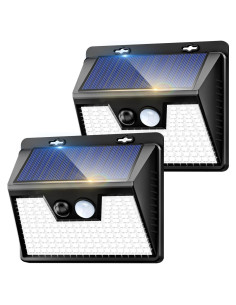 Luces Solares Exteriores Kolpop 2 Piezas 140 LEDs IP65