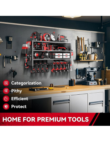 Organizador de Herramientas Eléctricas WBZYH 4 Niveles 136 kg