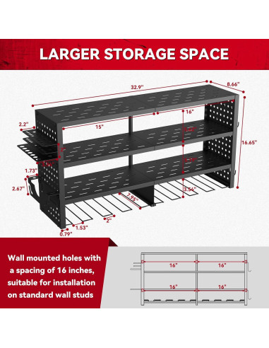 Organizador de Herramientas Eléctricas WBZYH 4 Niveles 136 kg