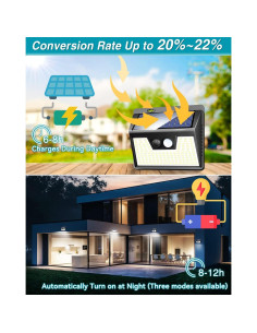 Luces Solares Exteriores Kolpop 2 Piezas 140 LEDs IP65 2