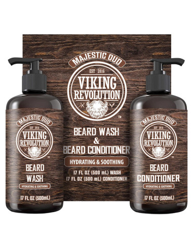 Viking Revolution Set de Lavado y Acondicionador de Barba 500ml