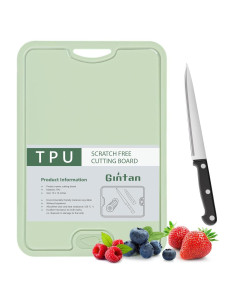 Tabla de Cortar Flexible Gintan con Cuchillo y Canal de Jugo