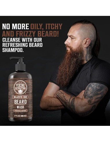 Viking Revolution Set de Lavado y Acondicionador de Barba 500ml