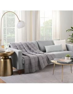 Manta Pesada Serta Zen Rest 4.54 kg 122x183 cm Gris 2