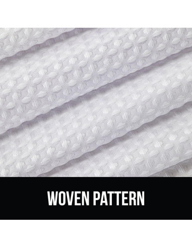 Cortina de Ducha Gorilla Grip Waffle 72x72cm Blanca Resistente