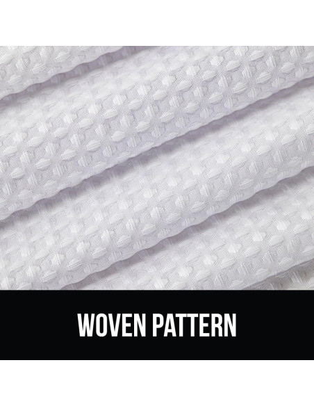 Cortina de Ducha Gorilla Grip Waffle 72x72cm Blanca Resistente
