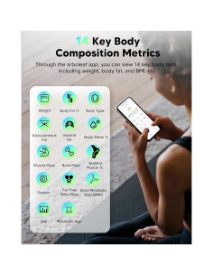 Báscula Inteligente Arboleaf Bluetooth 14 Métricas 180 kg Blanco 2