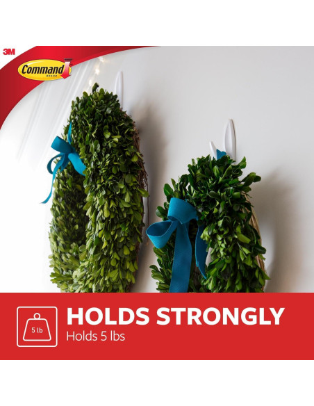 Gancho de Pared Command Grande, Soporta 2.27 kg, Color Níquel