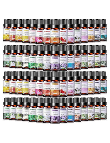 Conjunto de 26 Aceites Esenciales 10ml Nuanchu para Difusor