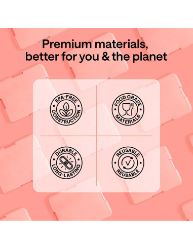 Caja Bento WONDER FAMILY Naranja 5 Compartimentos 690 ml