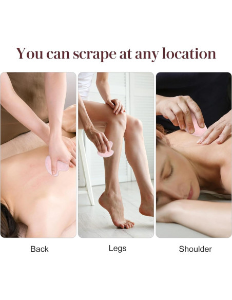 Herramienta Gua Sha de Jade Rosenice para Cuidado Facial 7.8cm