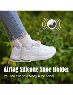Soporte de Zapato para Niños XEEWEN con Airtag - 2 Piezas Rosa 2