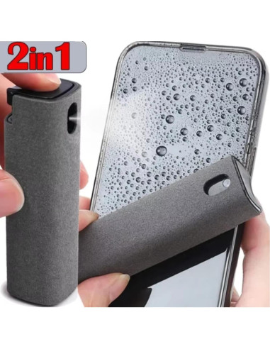 Kit Limpiador de Pantallas GW Max 2 en 1 con Paños Microfibra