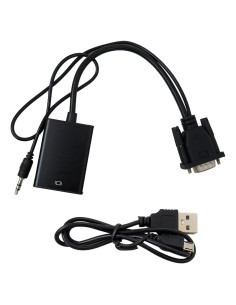 Adaptador VGA a HDMI 1080P USonline911 con Audio 3.5mm