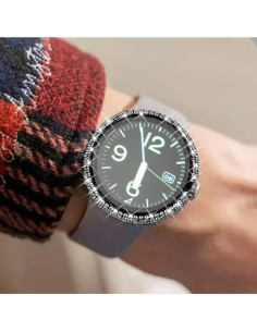 Funda Brillante con Diamantes para Google Pixel Watch - Negro 2