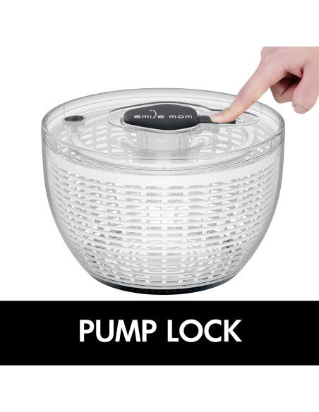Centrifugadora de ensaladas Sonrisa Mamá 6.3 Qt blanca