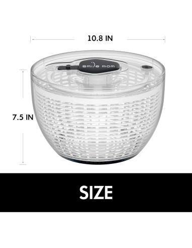 Centrifugadora de ensaladas Sonrisa Mamá 6.3 Qt blanca