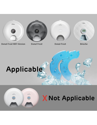 Paquetes de hielo iPettie para alimentador automático 2-Pack