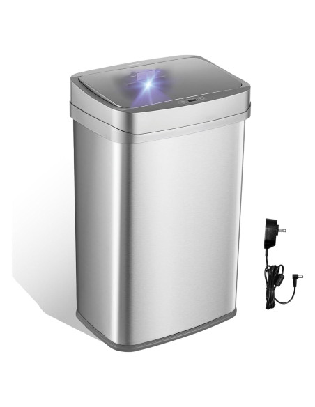 Cubo de Basura Automático Ninestars Nova 50L Acero Inoxidable