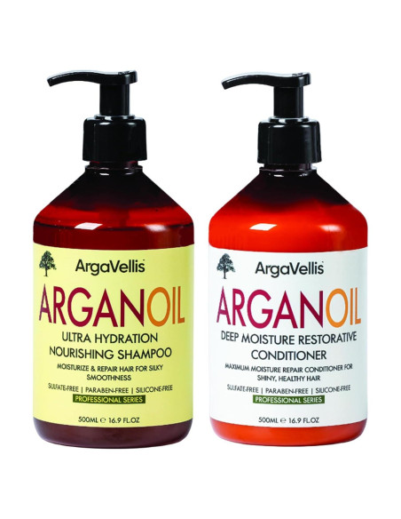Juego de Champú y Acondicionador ArgaVellis 0.99kg - Hidratante