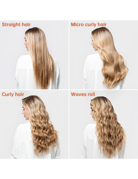 Plancha de Rizar Inalámbrica HCRTGAY 2 en 1 4000 mAh