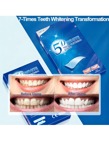 Kit de Tiras Blanqueadoras de Dientes Keepzi - 28 Piezas, Sin Sensibilidad