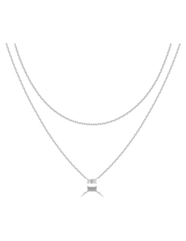 Collar Doble Capa Baño de Oro 14K PAVOI Minimalista