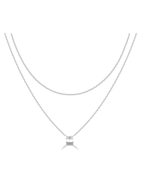 Collar Doble Capa Baño de Oro 14K PAVOI Minimalista