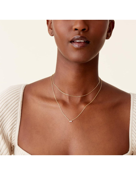 Collar Doble Capa Baño de Oro 14K PAVOI Minimalista