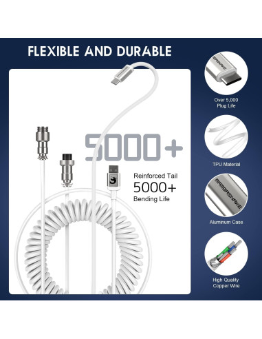 Teclado Mecánico Inalámbrico TKL Attack Shark K87 RGB