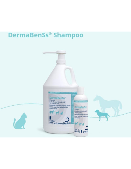 Champú DermaBenS para Perros, Gatos y Caballos 340g