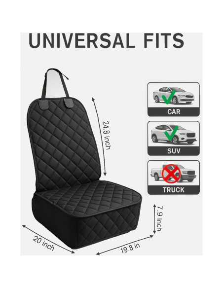 Funda de Asiento de Coche Fidozen SC2V1 Negra Impermeable Funda de Asiento de Coche Fidozen SC2V1 Negra Impermeable