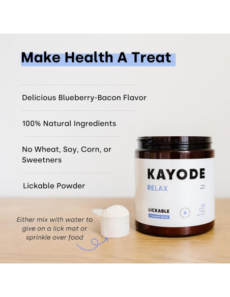 Pasta Relajante para Perros Kayode 299g - Sabor Tocino y Arándano