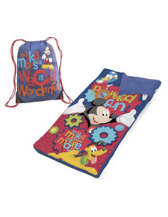Bolsa de Cuerda Disney Mickey Mouse con Saco de Dormir 66x117cm
