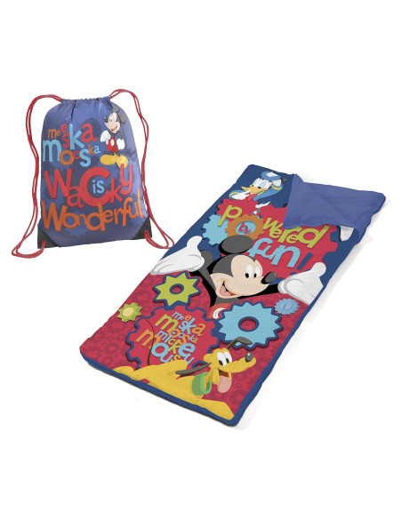 Bolsa de Cuerda Disney Mickey Mouse con Saco de Dormir 66x117cm