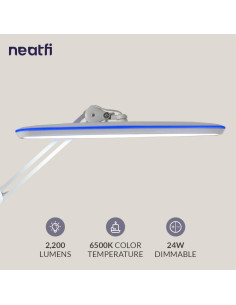 Lámpara de Escritorio LED Neatfi XL 2200 Lúmenes 58.42 cm 2