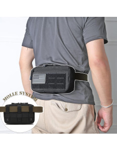 Paquete de 2 Bolsas Tácticas Molle Katadem 22.1x13.5cm 2