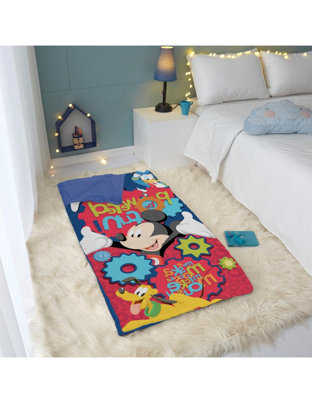 Bolsa de Cuerda Disney Mickey Mouse con Saco de Dormir 66x117cm