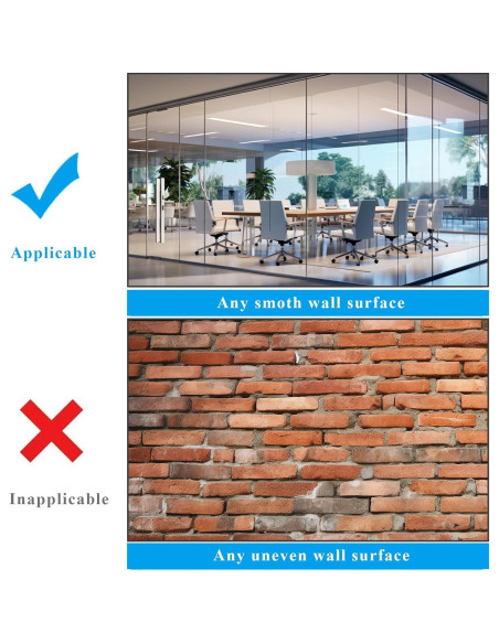 Pegatina de Pizarra Blanca Adhesiva Qiytecno 40.6x61 cm