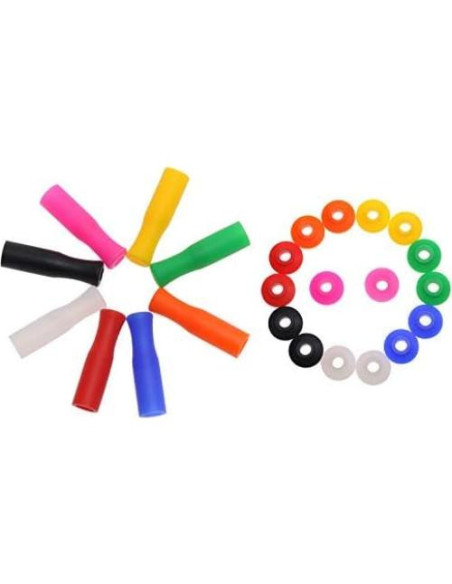 Juego de 24 Piezas Cubiertas de Silicona Mini Skater 8 Colores