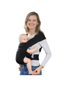 Portabebés ergonómico gris oscuro YM019 para recién nacidos
