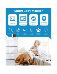 Cámara de Seguridad Inteligente Secam C10 1080P con Audio 2
