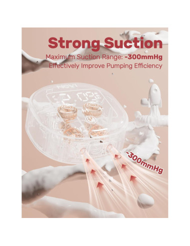 Bomba de Pecho Portátil NCVI Sin Manos 5oz Ajustable