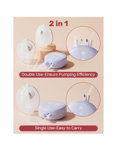 Bomba de Pecho Portátil NCVI Sin Manos 5oz Ajustable