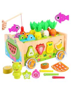 Juguetes Montessori de Madera para Niños 1-4 Años - Actividades