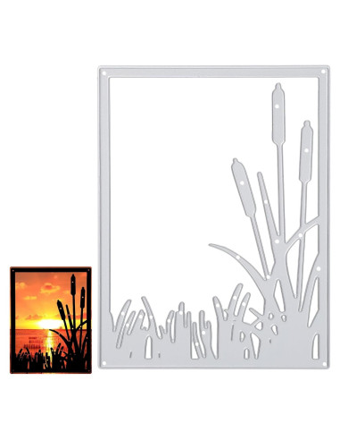 Troquel de Corte de Metal CIATBYYJ para Tarjetas 11.5x8.8cm